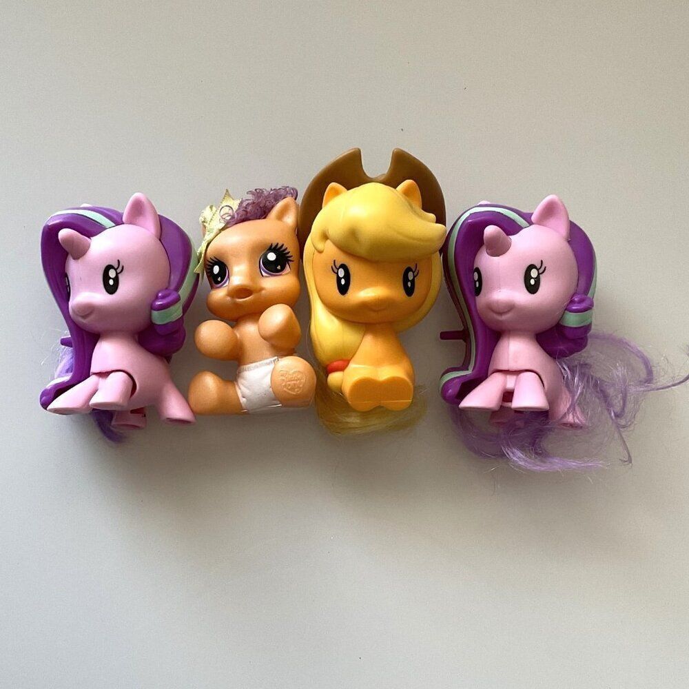 My Little Pony Applejack, Starlight Glimmers & Newborn Cutie Set Of 4